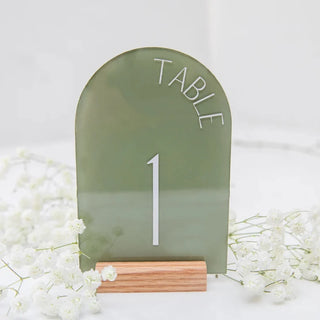 Painted Acrylic Wedding Table Numbers