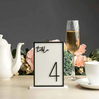 Modern Acrylic Table Numbers