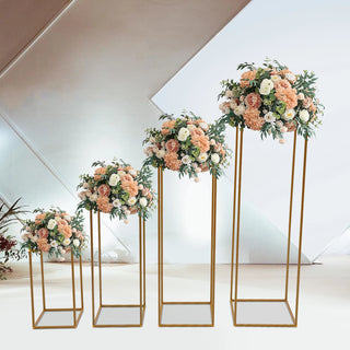 Tall Gold Frame Flower Vase