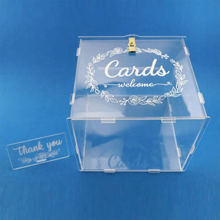 Acrylic Wedding Card Box