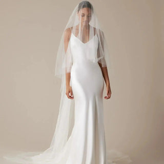 Two Tier Minimalist Wedding Veil