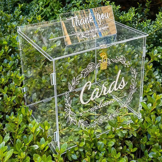 Acrylic Wedding Card Box